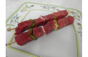 Brochettes de bœuf