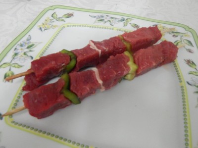 Brochettes de bœuf - La Ferme de Caillouet